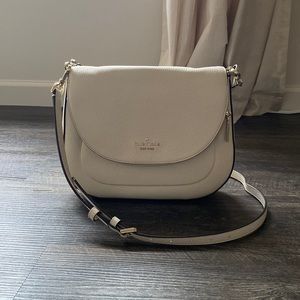 cream kate spade leila shoulder bag ( with removable crossbody strap )
